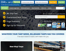 Tablet Screenshot of billboardtarps.com